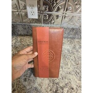 New Celtic Knot Handcrafted Brown Leather Travel Portfolio